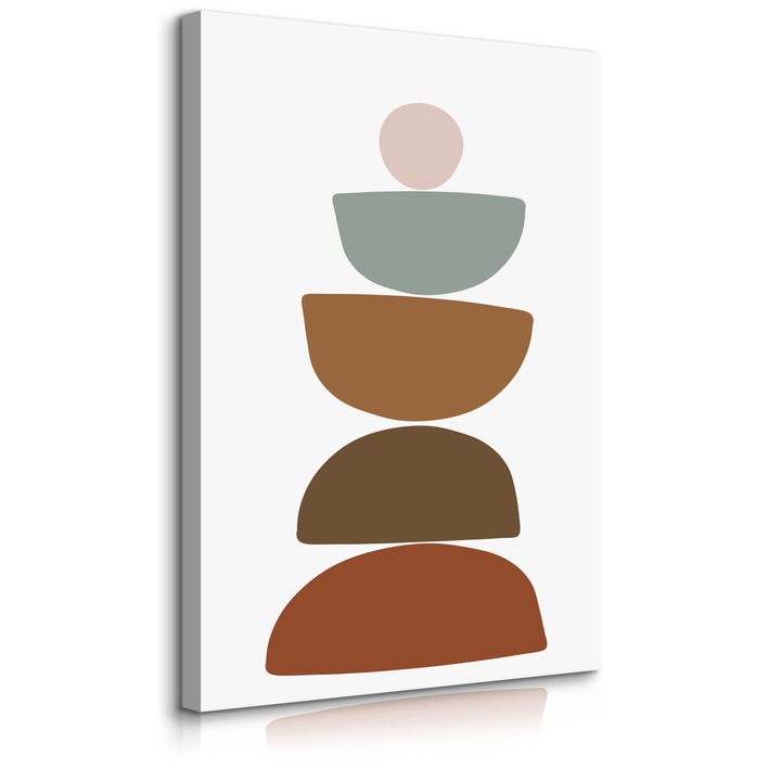 Tabloul Muralo Decor de perete perfect pentru camera de zi 3D 40 cm x 50 cm Watercolor Aztec Rocks Pattern Boho