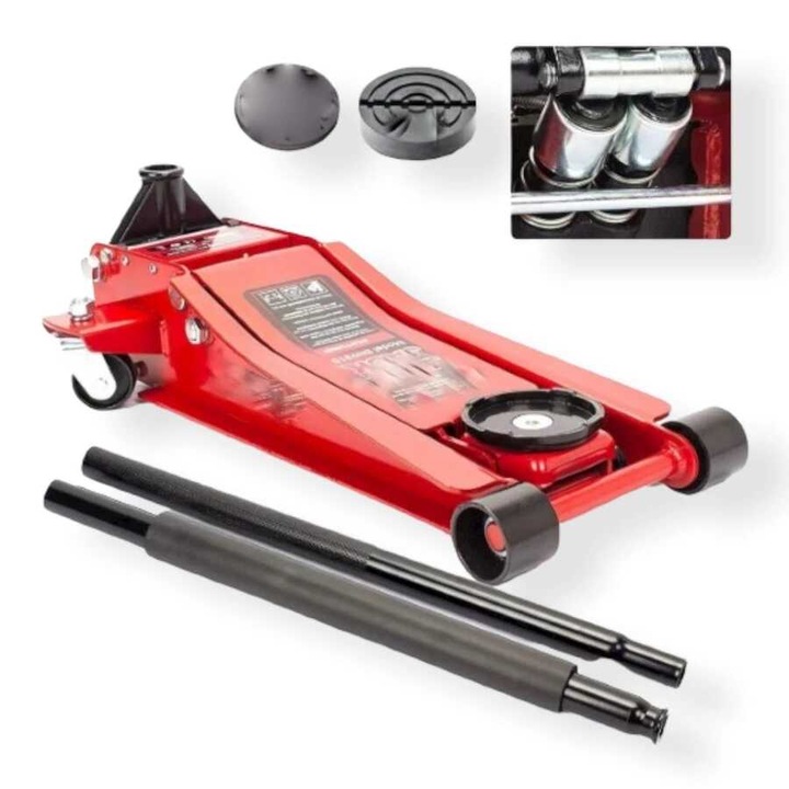 Kraftech HB-6794 Крокодил Нископрофилен повдигач 2 бутала, 5,5 тона 75-510 mm