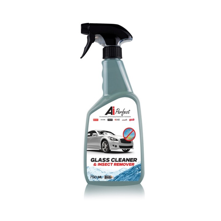 Solutie geamuri auto, curatare intensa GLASS CLEANER & INSECT REMOVER, E-led Tech