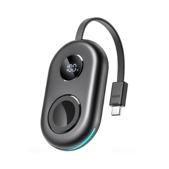 Joyroom asztali töltő, 3w, wireless, mágneses, apple watch töltő, led jelzés, fekete