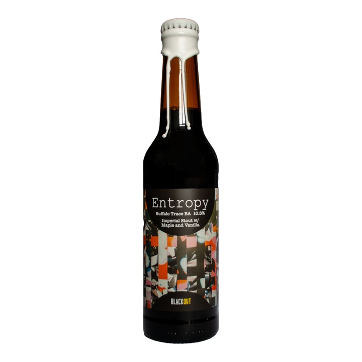 Bere artizanala Blackout - Entropy: Buffalo Trace BA, Imperial Stout, 10.5%, 330 ml