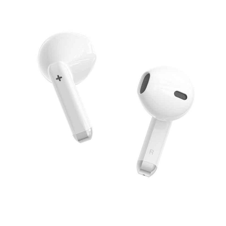 Fejhallgató X33, Bluetooth 5.3, TWS, 250 mAh, 16 órás autonómia, fehér