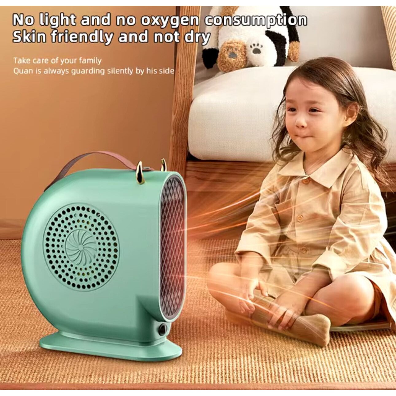 【中古】MINI CHIMNEY AM TKM35-BERRY Mini aeroterma portabila 900 Watts, Flame Heater cu efect de Semineu