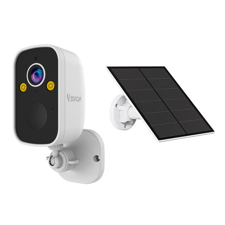 Camera de supraveghere, 8MP, 107° unghi de vizionare, alb, rezistenta la intemperii