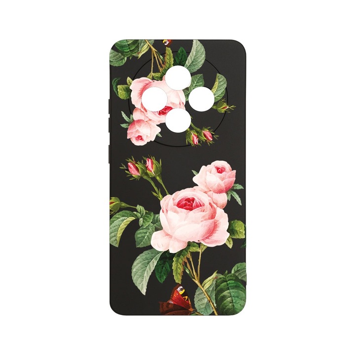 Husa Pentru OPPO Reno12 F / Reno12 FS, BestCase® Slim Premium Silicon 1.2MM, Rose, Microfibra in interior, Antisoc, Protectie camera si ecran, PB 172