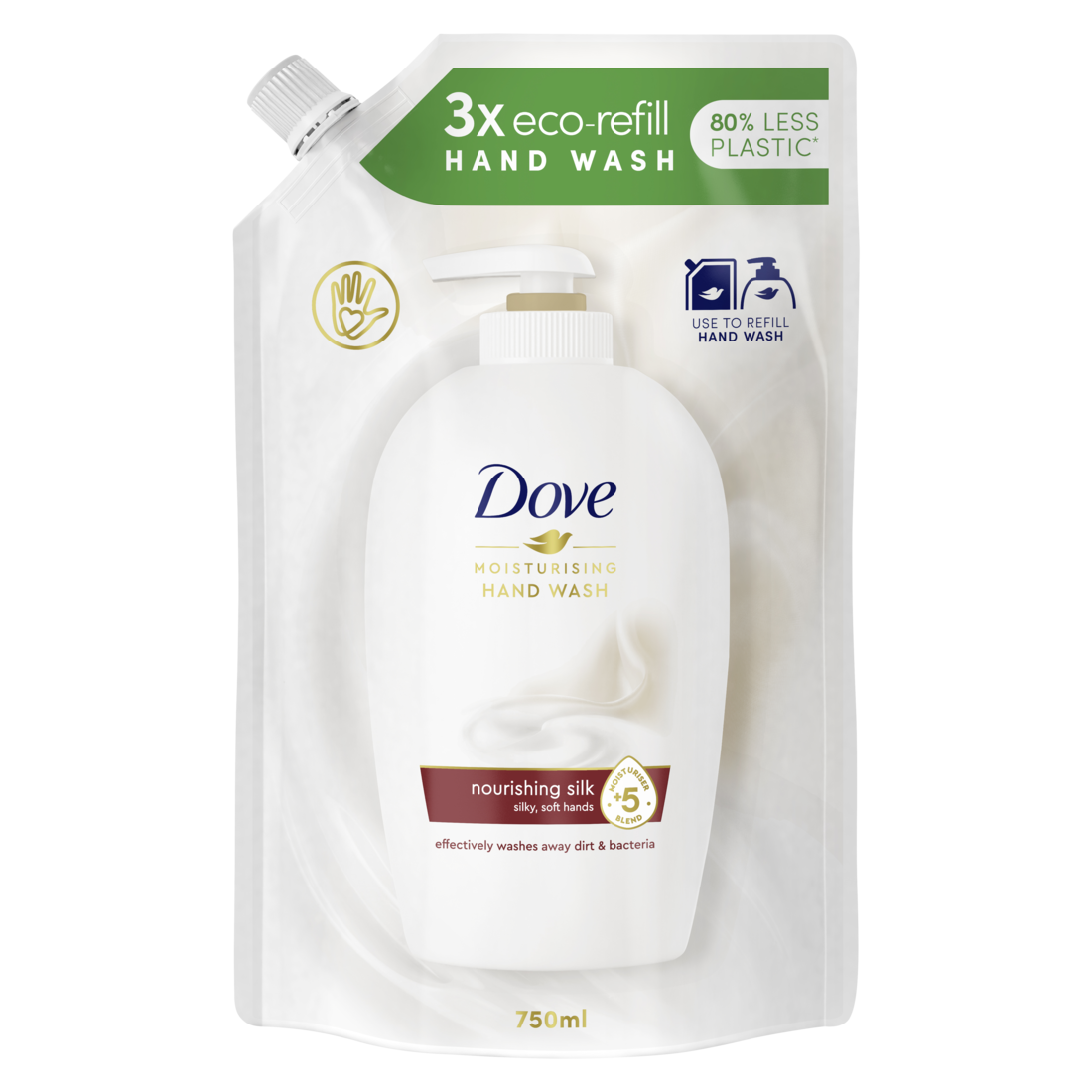 Rezerva sapun lichid Dove Nourishing Silk, 750 ml