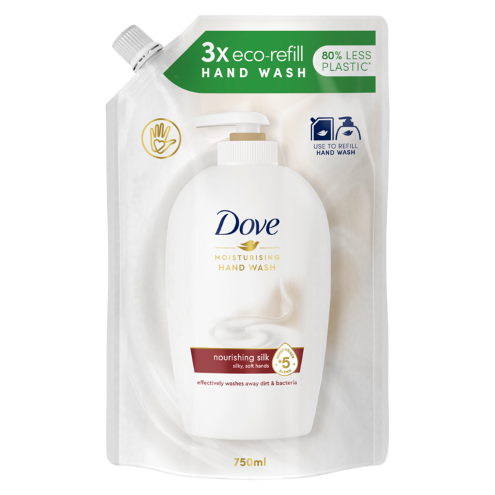 Резерва течен сапун Dove Nourishing Silk, 750 мл
