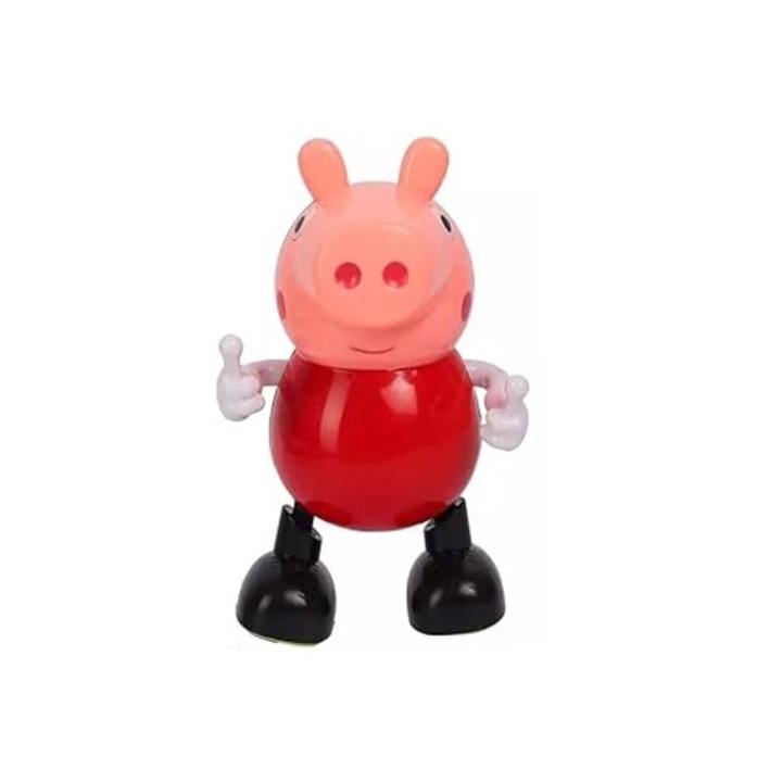 Jucarie interactiva, Peppa Pig, lumini si sunete, roz, 18.5 cm