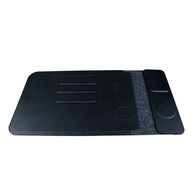 Geanta multifunctionala pentru laptop 4 in 1, incarcare wireless, design multifunctional, 15"-16", neagra