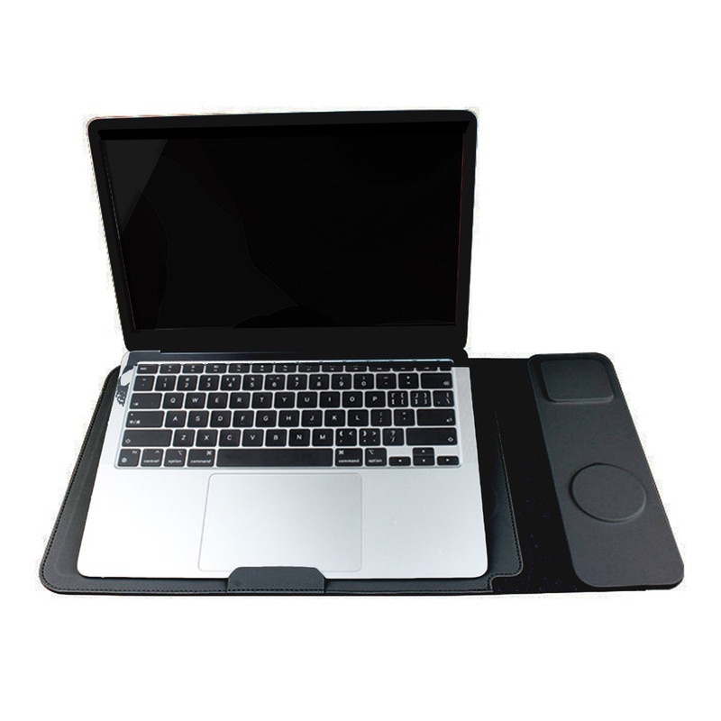 Geanta multifunctionala pentru laptop 4 in 1, incarcare wireless, design multifunctional, 15"-16", neagra