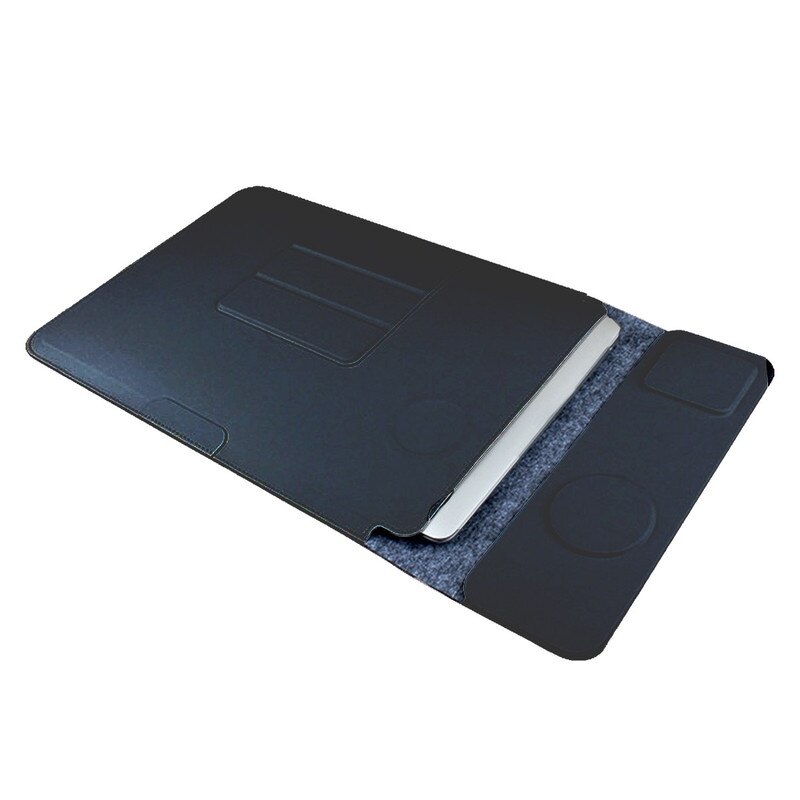 Geanta multifunctionala pentru laptop 4 in 1, incarcare wireless, design multifunctional, 15"-16", neagra