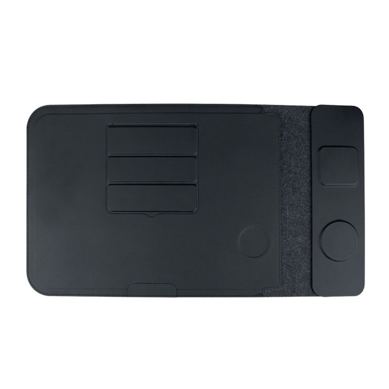 Geanta multifunctionala pentru laptop 4 in 1, incarcare wireless, design multifunctional, 15"-16", neagra