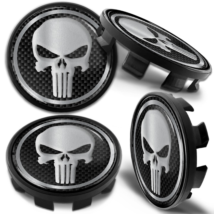 Set capace roti, SkinoEu 68mm compatibile cu jantele din aliaj BMW 36136783536 Skull CB 36X 4buc