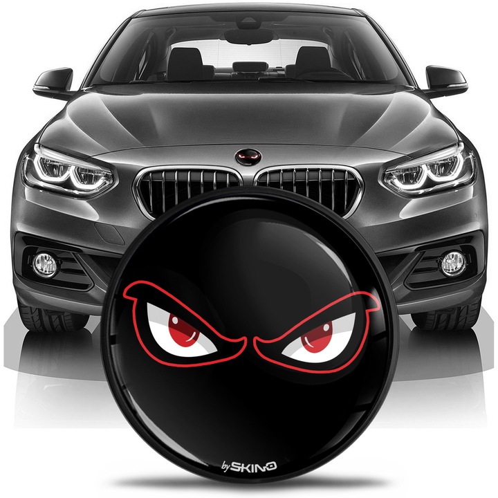 SkinoEu embléma 82 mm Kompatibilis a BMW első motorháztető hátsó csomagtartójával 51147057794 fekete EN 11