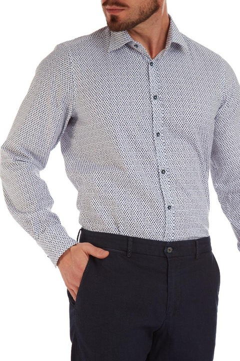 Camasa barbati, W. Wegener, slim fit 5965, albastru, S INTL S INTL
