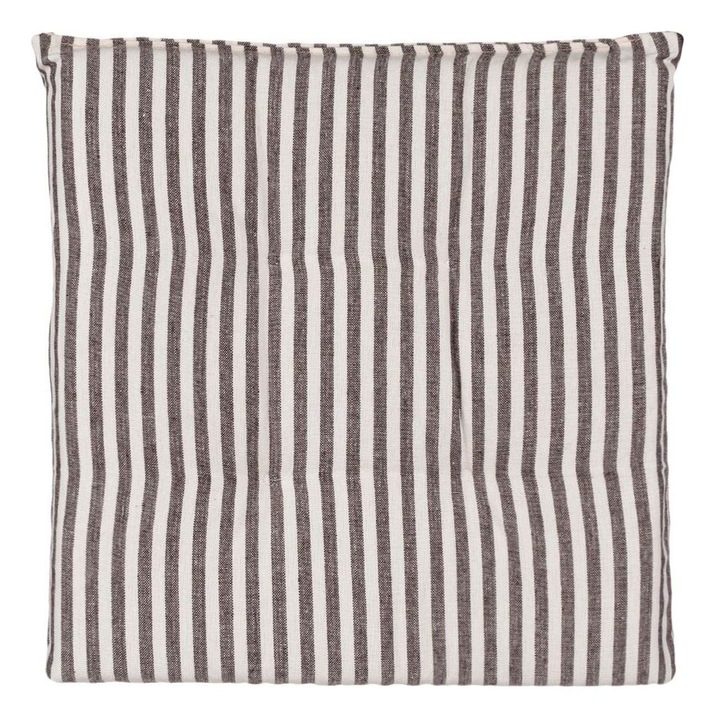 Perna pentru Scaun Bej cu Dungi Maro 38x38cm