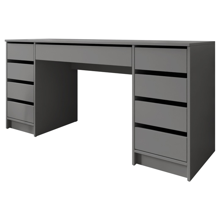 Birou - masa de toaleta Heron Bis, MIRJAN24, antracit, 55x154x76 cm