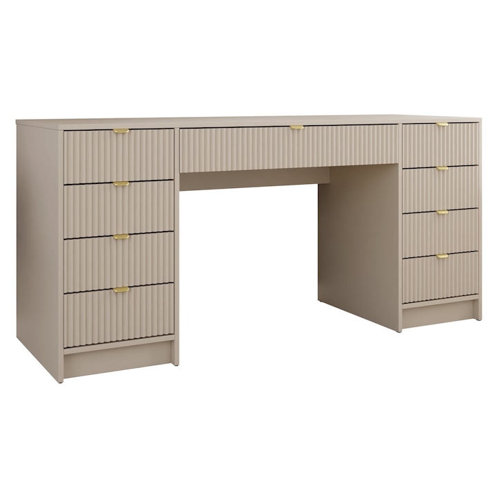 Birou - masa de toaleta Razimo Bis, MIRJAN24, bej nisip, 55x154x76 cm