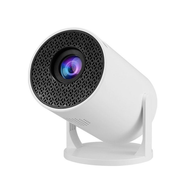 Proiector, Compact si portabil, Wireless Screen Sharing, 50ansi Lumeni, Interfata multifunctionala, Keystone, Focalizare rapida, HD, Zgomot redus, Alb