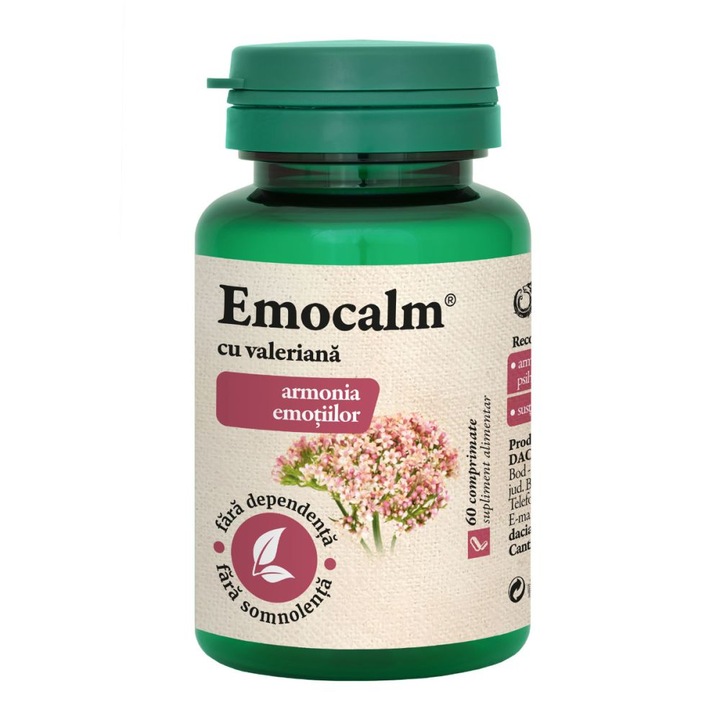 Emocalm cu valeriana, 60 comprimate, DAsiNU