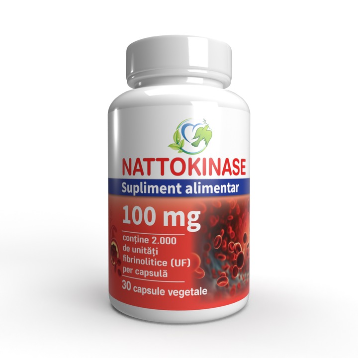 Nattokinase 100 mg / 2000 FU, 30 capsule vegetale