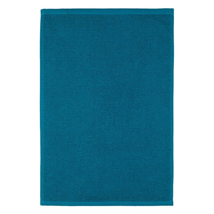 Кухненска кърпа вафлена памучна петрол цвят размер 60х40см GSM 417