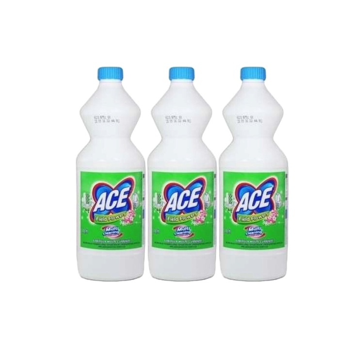 3x Ace Whitener 1l Parfümös esőcsepp készlet, friss aroma, virágos illat, vízkő elpusztítása, gyors és hatékony, bőrgyógyászatilag tesztelt, hosszan tartó frissesség, maximális hatékonyság, bőséges tartalom, megszünteti a kellemetlen szagokat