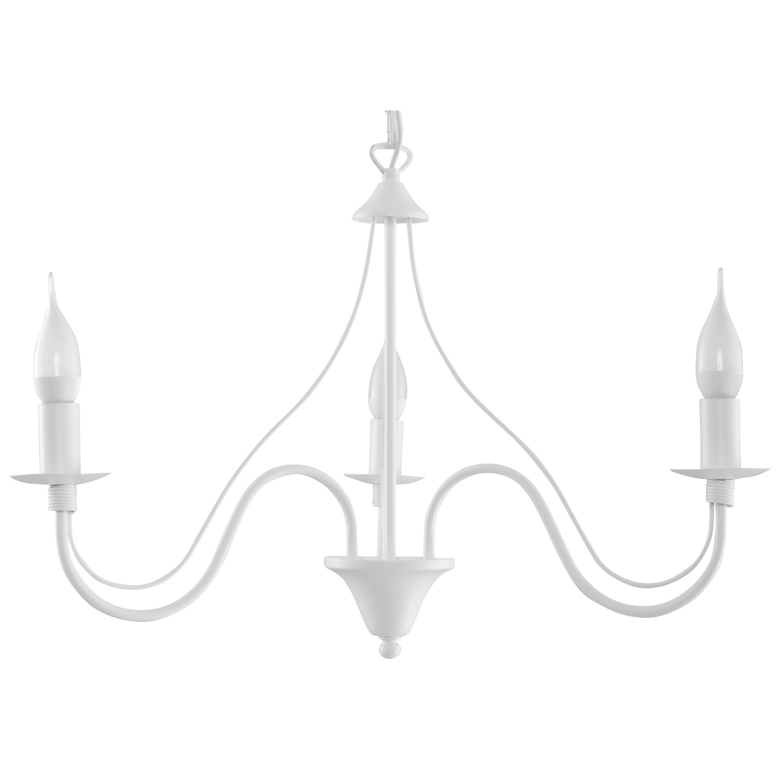 Candelabru Minerwa, Sollux Lighting, 3x40W, 220V, E14, IP20, Alb