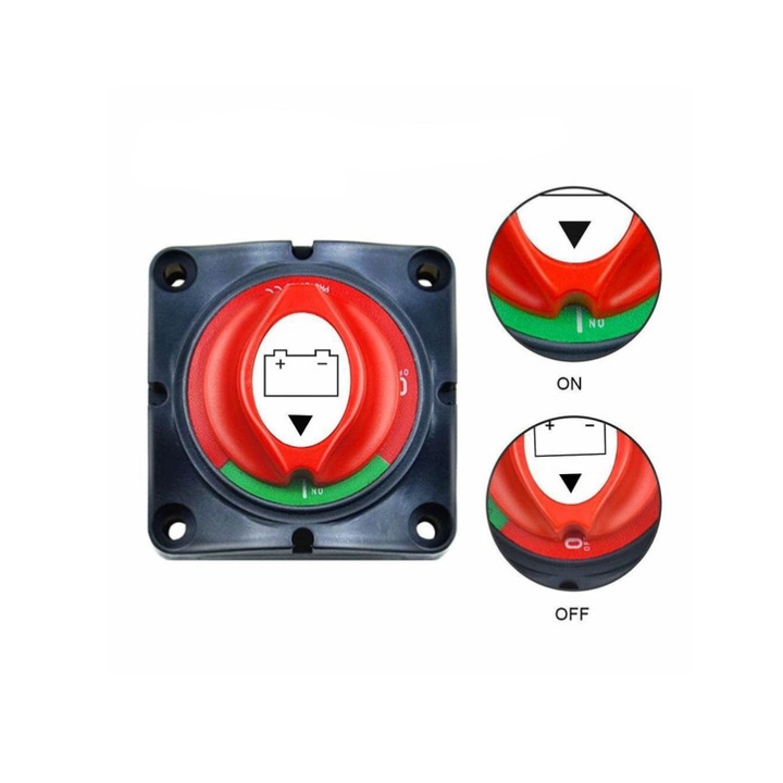 idealSTORE kapcsoló, tokkal, 12-24V, Pillanatnyi áram 1250A, Szakaszos áram 455A, Folyamatos áram 275A