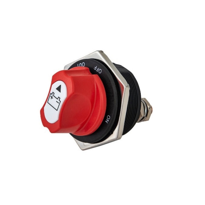 idealSTORE kapcsoló, tokkal 200A 12-24V, 3 funkció, áramindítás, áramleállítás, választógomb leválasztás