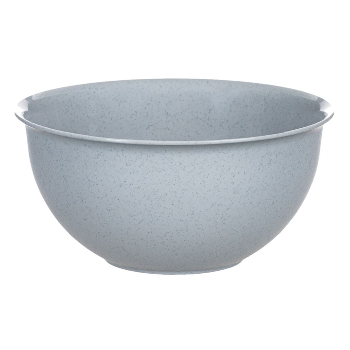 Bol Plastic, Capacitate 1L, Culoare Gri, Diametru 16.5cm