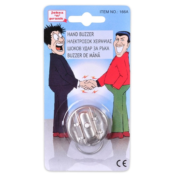 Tréfa eszközzümmögés, kézfogás, áramütés, ezüst