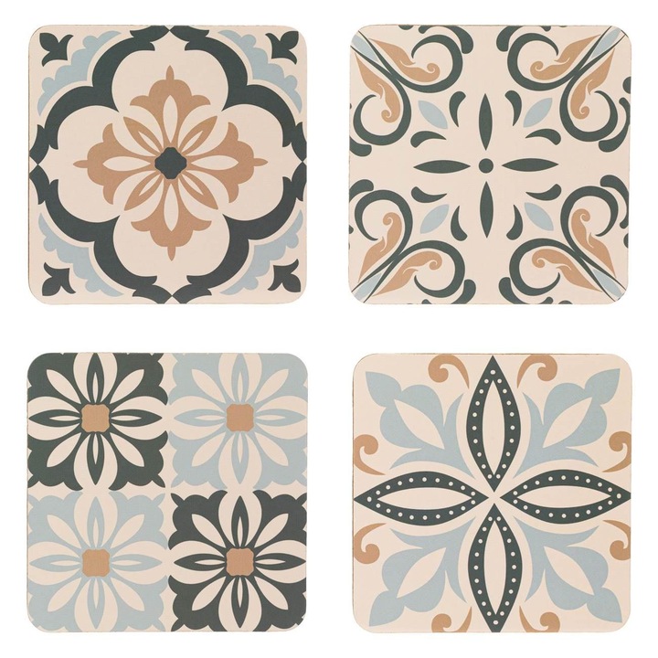Suporturi pentru Pahare Tiles 10x10cm - 4buc