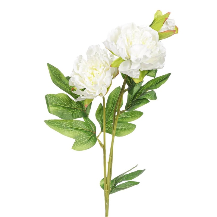 Műfehér frézia virág 64cm, dekorációs készlet