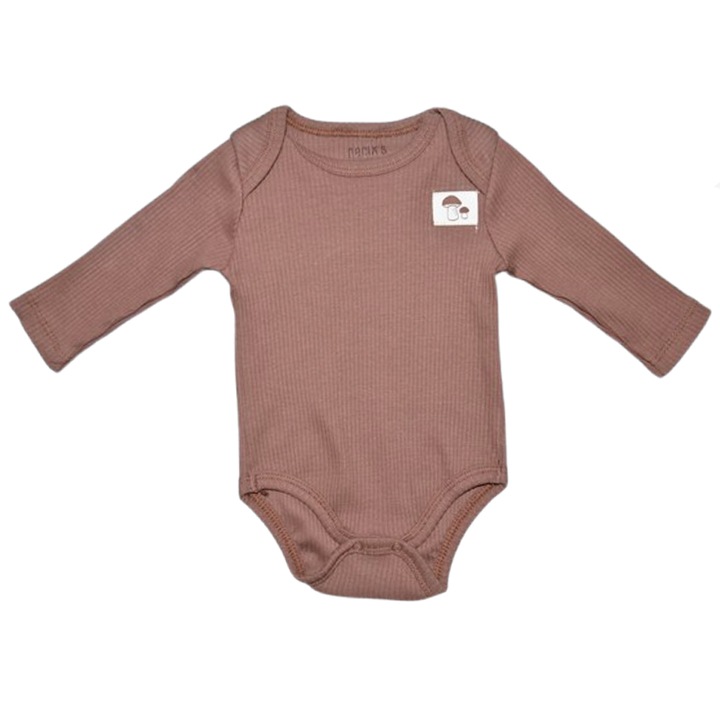 Body cu maneca lunga pentru copii, Mini Junior, BDY-MJ4, Maro 113831