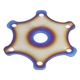 Buton claxon volan, Mmgoqqt, ABS + metal, pentru volan de curse cu 6 suruburi