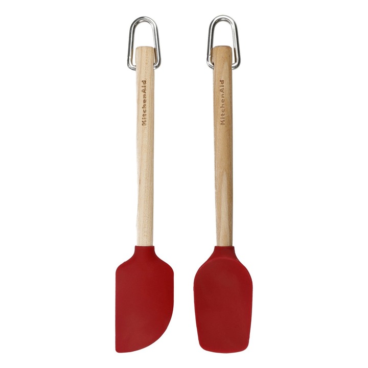 Set 2 mini-spatule, silicon, Empire Red - KitchenAid