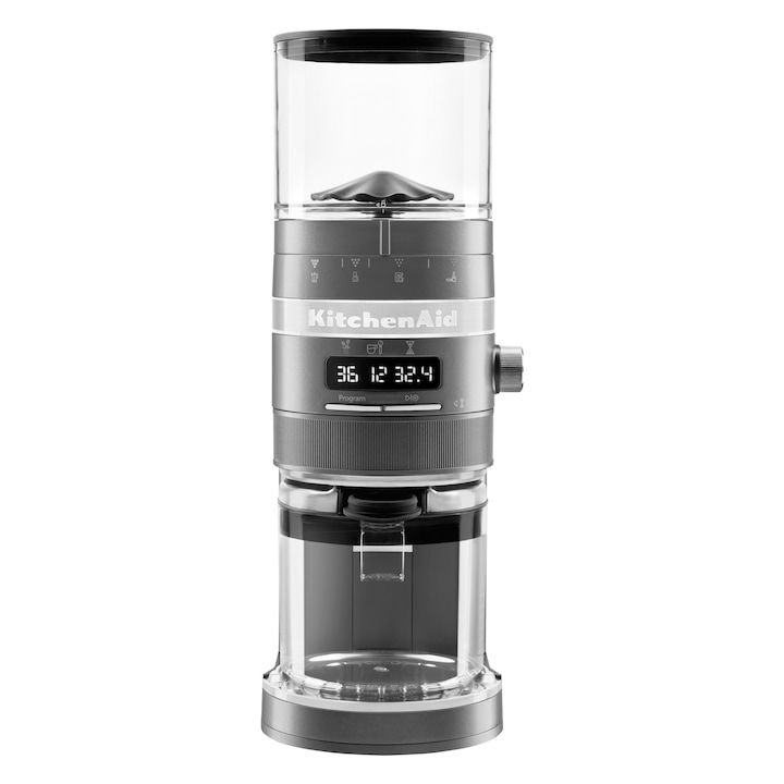Кафемелачка "Artisan", цвят "Medalion Silver" - марка KitchenAid, Електрическа