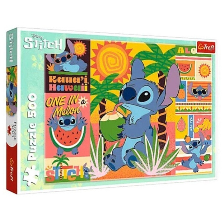 Trefl Stitch puzzle 500 db-os - Holydays with Stitch