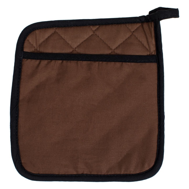 Servet Bucatarie, Neoprene, 19x21 cm, Maro/Negru