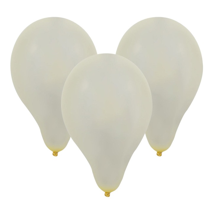 Baloane Petrecere Szett, Latex, Fehér, 30cm, 10 Darab, MYONNA IT & E- COMMERCE ®