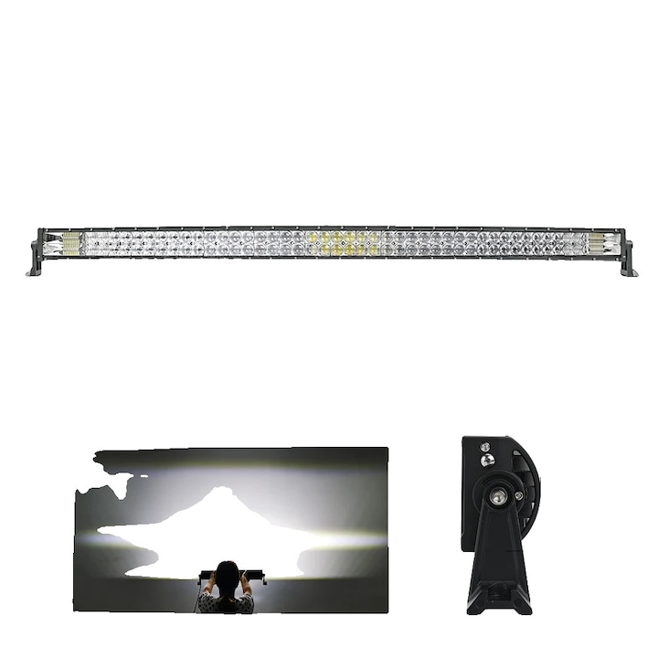 Bara de lumina, 52 inch, duala, combo, IP68, fara fir