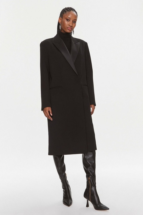 Palton din lana Calvin Klein K20K205970, Negru, 36