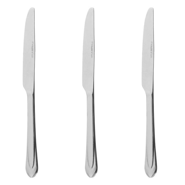 Rozsdamentes acél asztalkések "Triagle" 23cm - 3db