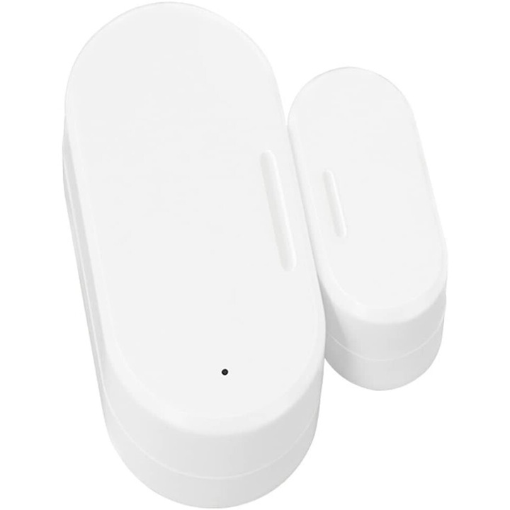 Смарт аларма, ZigBee, със сензор, за врата и прозорец, с гласов асистент, Alexa, Google Home, работи с ZigBee hub, Комплект от 2 броя, Бял