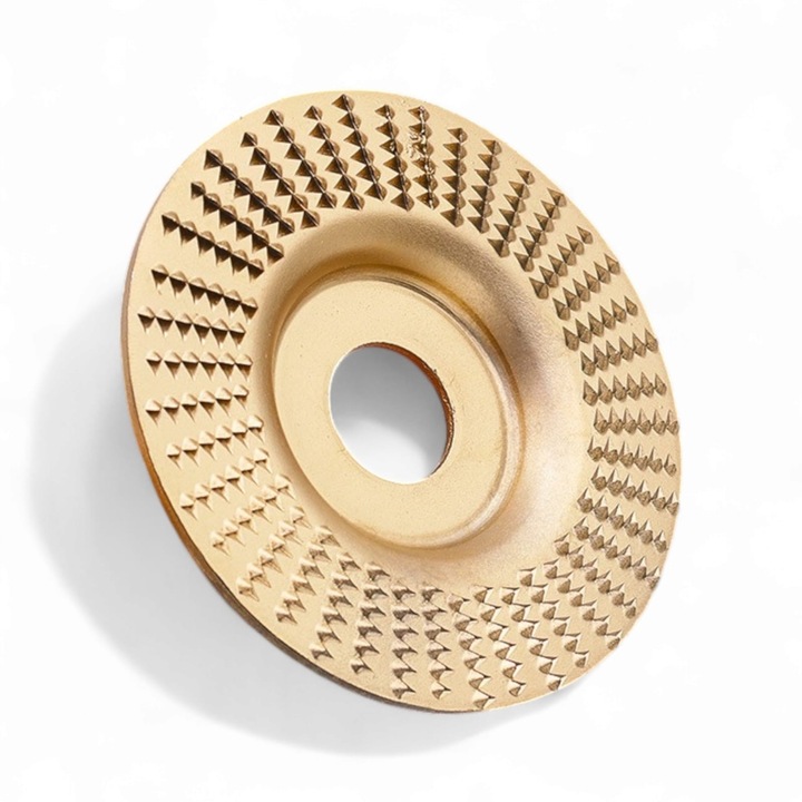 Disc, raspila, slefuit, sculptura, lemn, pentru polizor unghiular, flex, drept, 22.2mm, 115mm