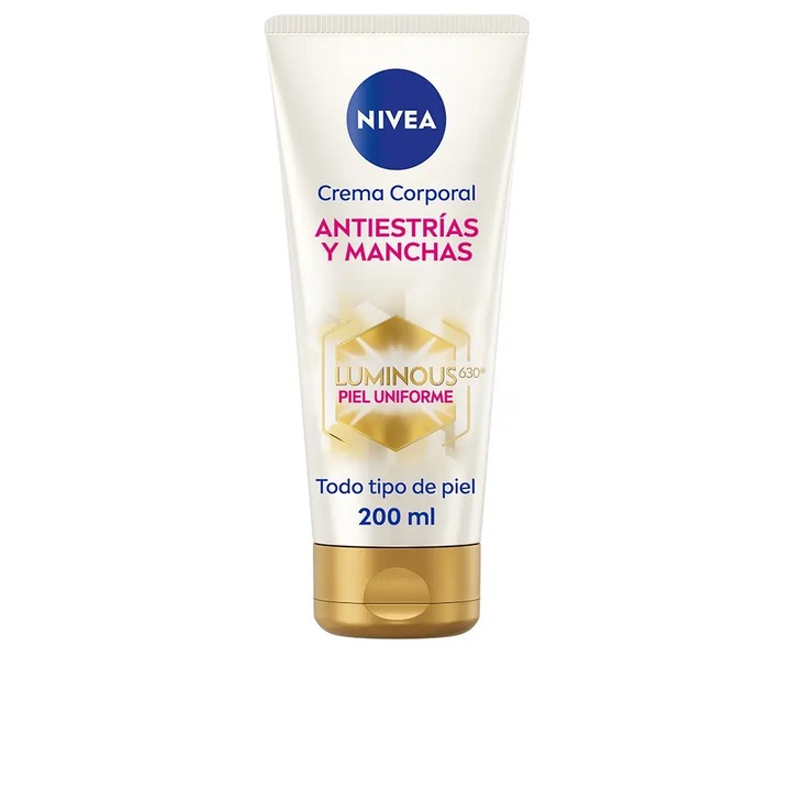 Crema de corp cu actiune impotriva petelor pigmentare si vergeturilor, Nivea Luminous 630º Antimanchas, 200 ml