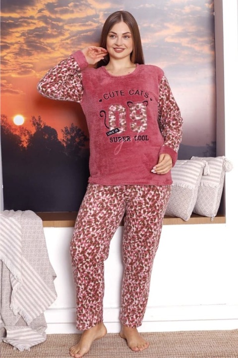 Cocolino női pizsama, nagy méretben, Púderrózsaszín