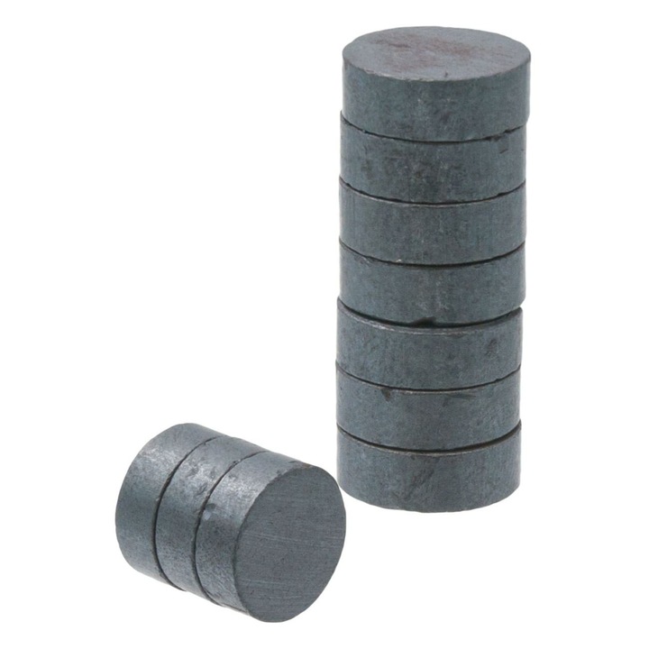 Magneti Set 10 Buc, Diametru 1cm, Gri