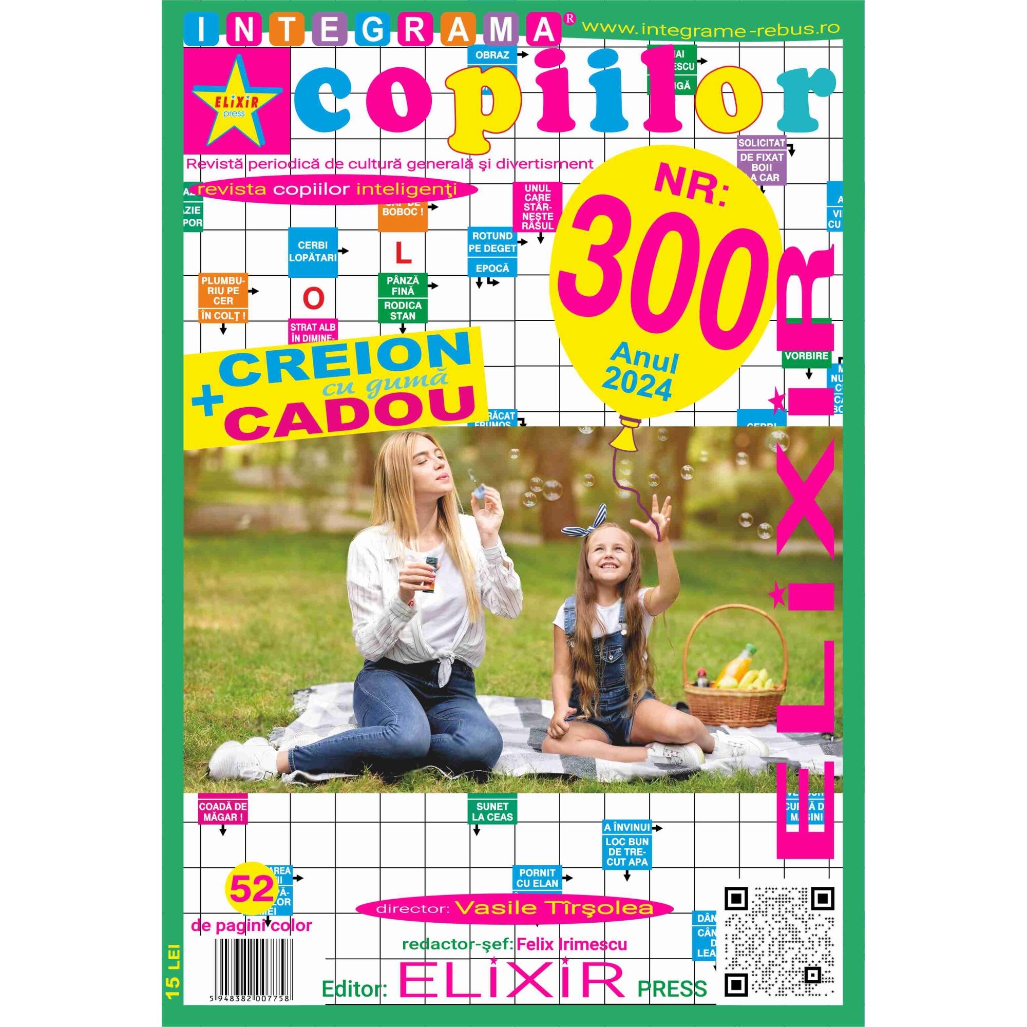 Integrame, Elixir Press, Integrama copiilor nr 300, 52 pagini - eMAG.ro